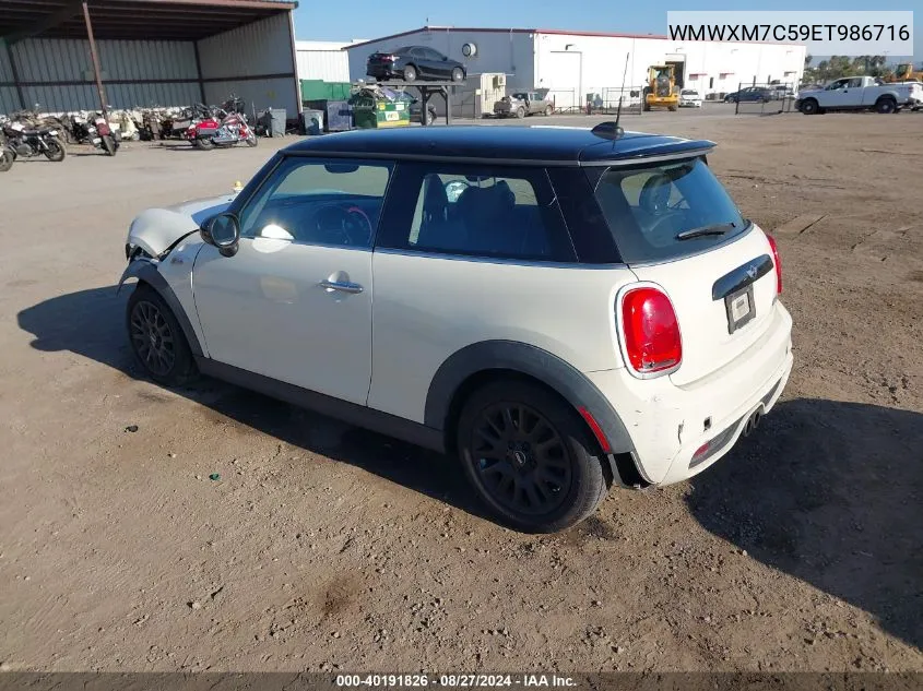 2014 Mini Hardtop Cooper S VIN: WMWXM7C59ET986716 Lot: 40191826