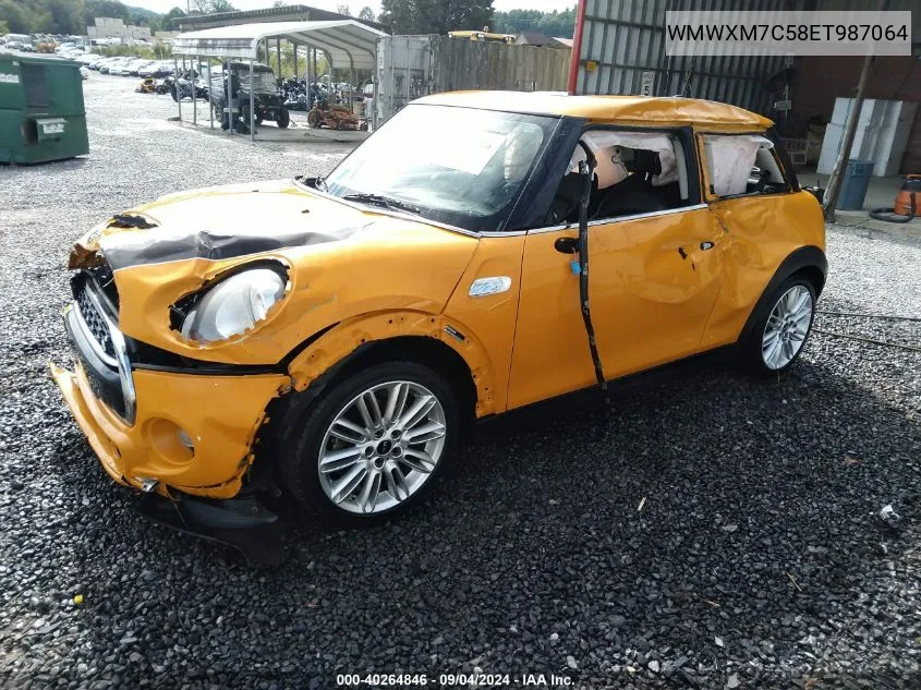 2014 Mini Hardtop Cooper S VIN: WMWXM7C58ET987064 Lot: 40264846