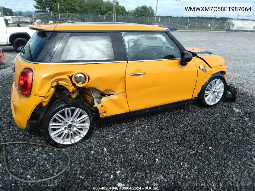 2014 Mini Hardtop Cooper S VIN: WMWXM7C58ET987064 Lot: 40264846