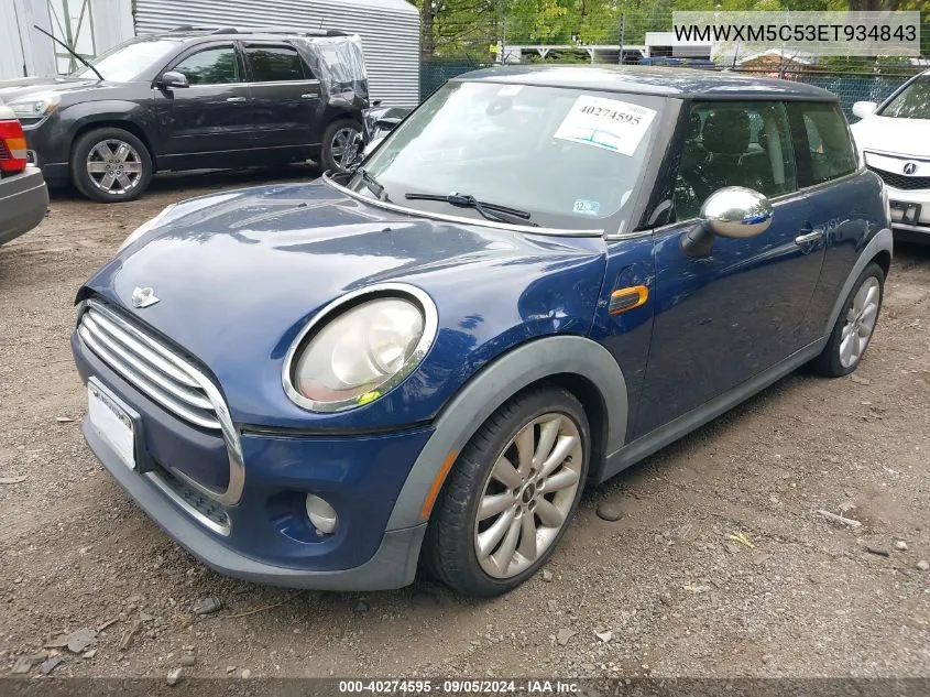 2014 Mini Hardtop Cooper VIN: WMWXM5C53ET934843 Lot: 40274595