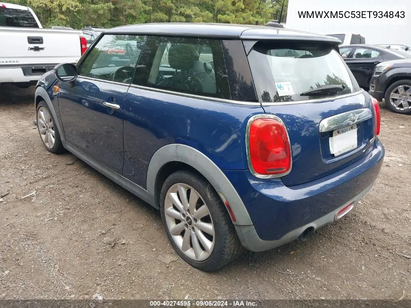 2014 Mini Hardtop Cooper VIN: WMWXM5C53ET934843 Lot: 40274595