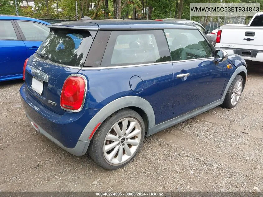 2014 Mini Hardtop Cooper VIN: WMWXM5C53ET934843 Lot: 40274595