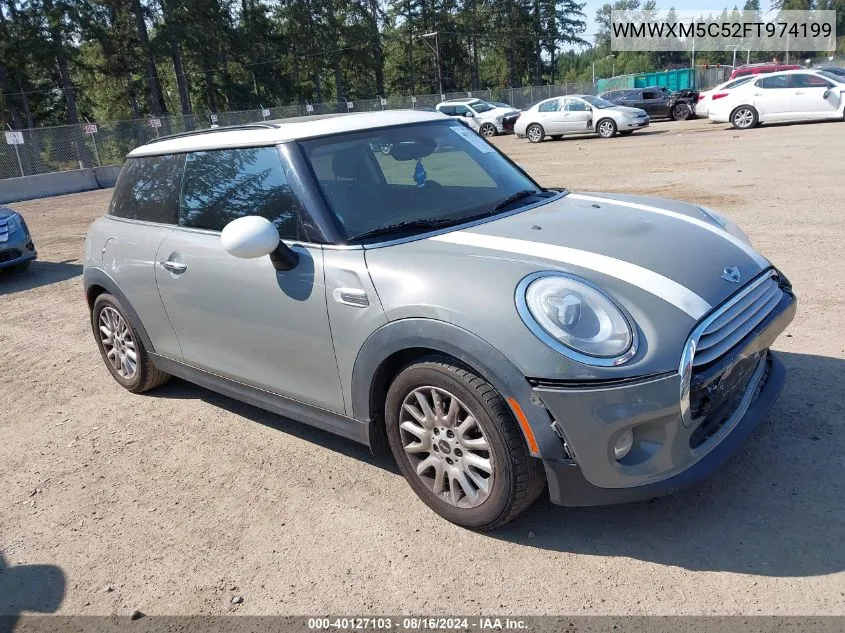 2015 Mini Hardtop Cooper VIN: WMWXM5C52FT974199 Lot: 40127103