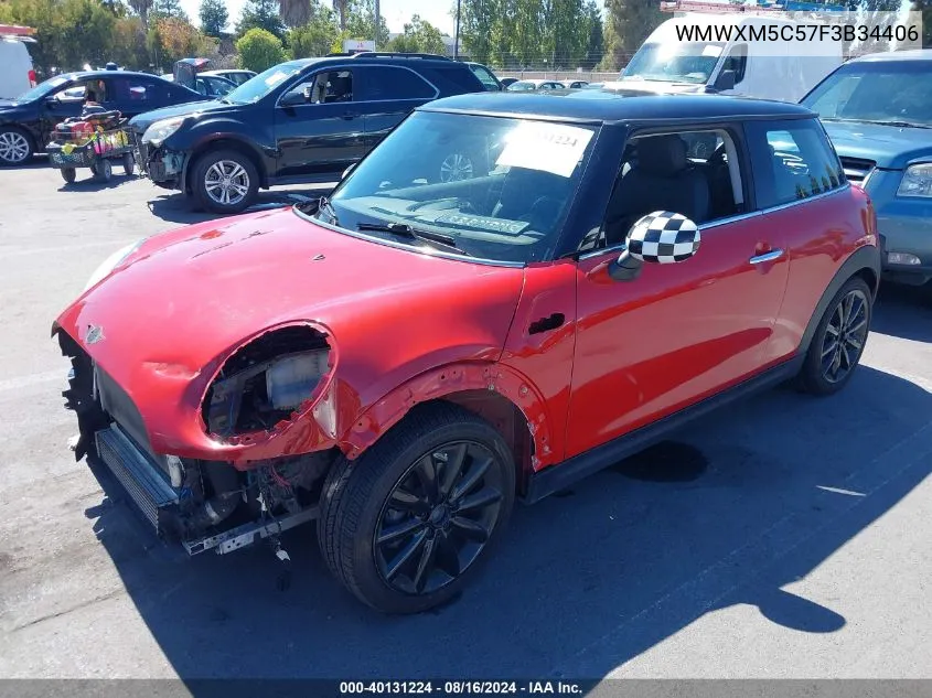 2015 Mini Hardtop Cooper VIN: WMWXM5C57F3B34406 Lot: 40131224