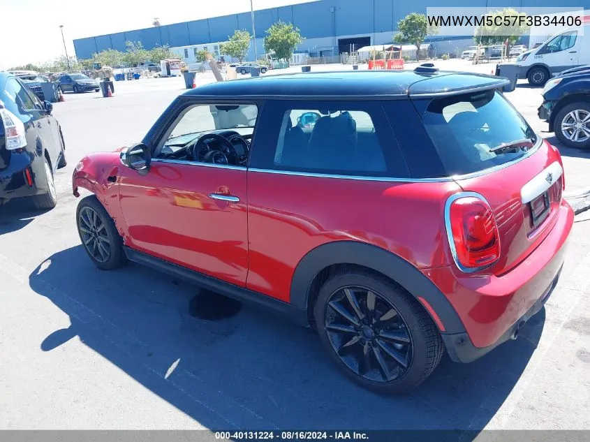 2015 Mini Hardtop Cooper VIN: WMWXM5C57F3B34406 Lot: 40131224