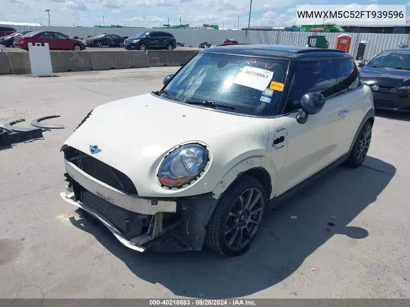 2015 Mini Hardtop Cooper VIN: WMWXM5C52FT939596 Lot: 40218883