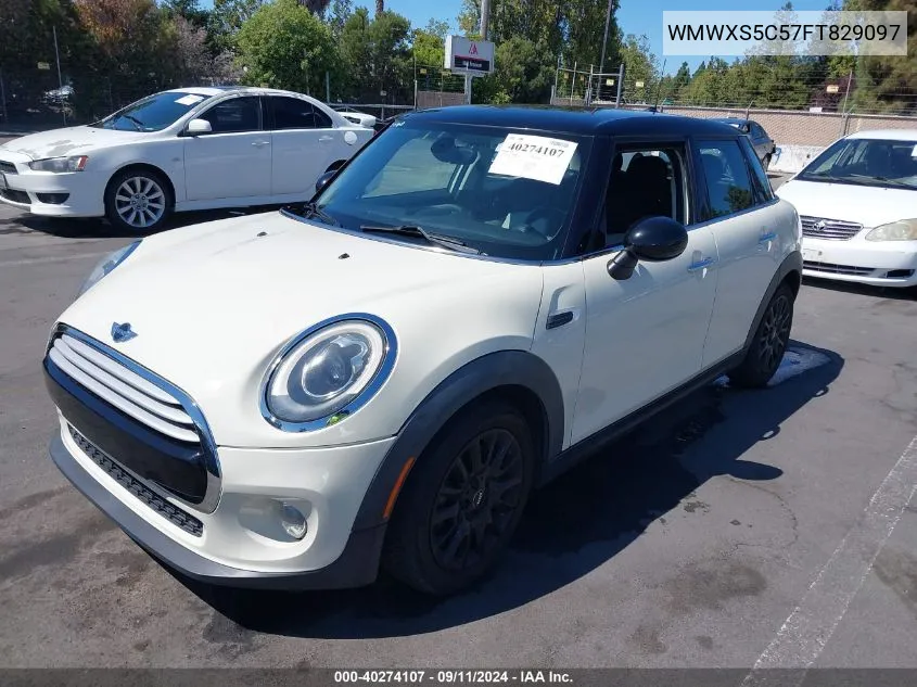 2015 Mini Hardtop Cooper VIN: WMWXS5C57FT829097 Lot: 40274107