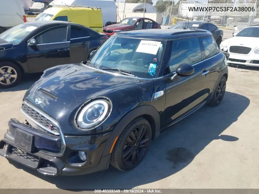 2015 Mini Hardtop Cooper S VIN: WMWXP7C53F2A38006 Lot: 40359349