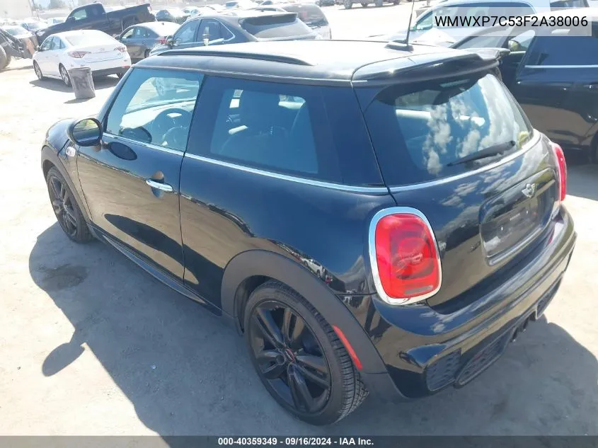 WMWXP7C53F2A38006 2015 Mini Hardtop Cooper S