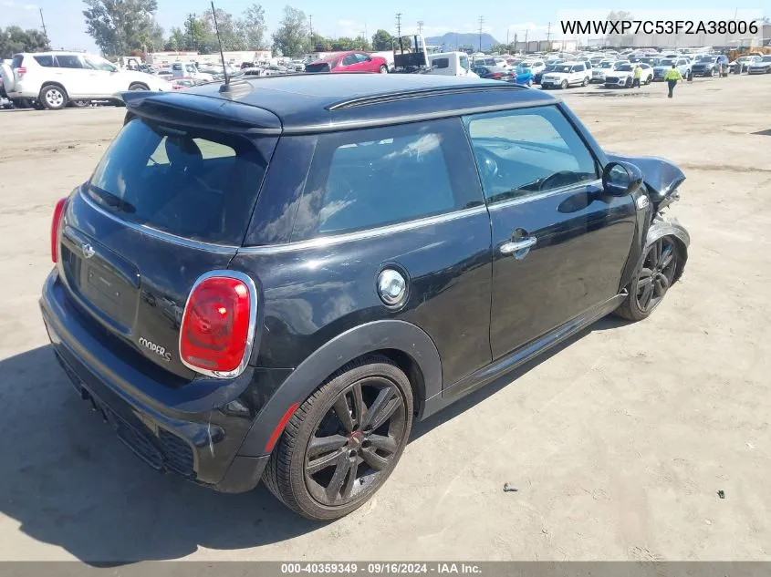 WMWXP7C53F2A38006 2015 Mini Hardtop Cooper S