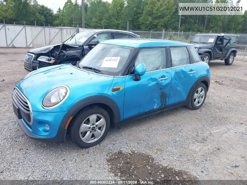 WMWXU1C51G2D12021 2016 Mini Hardtop Cooper