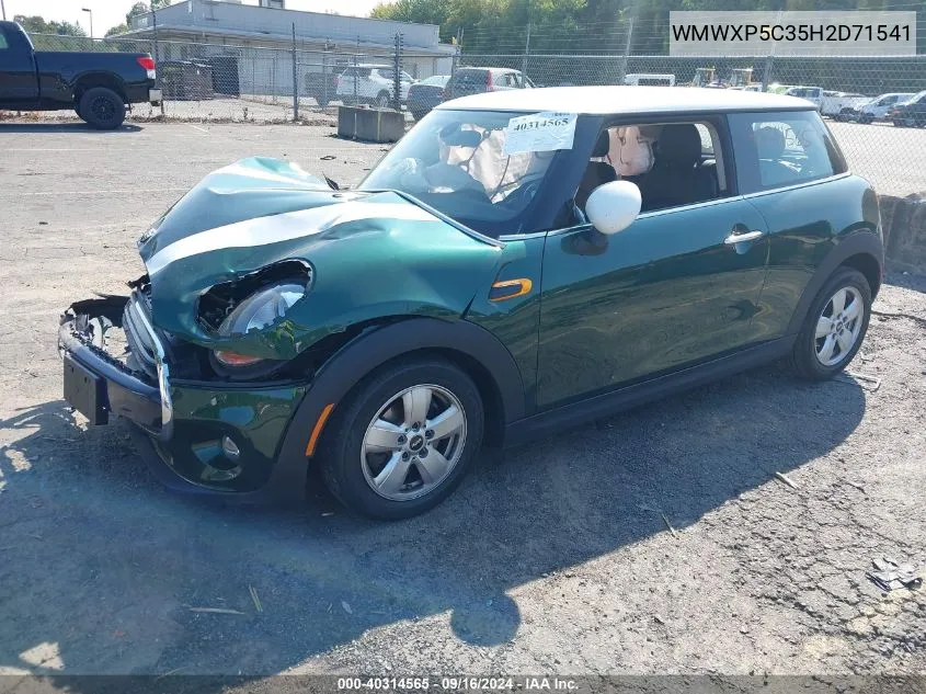 WMWXP5C35H2D71541 2017 Mini Hardtop Cooper