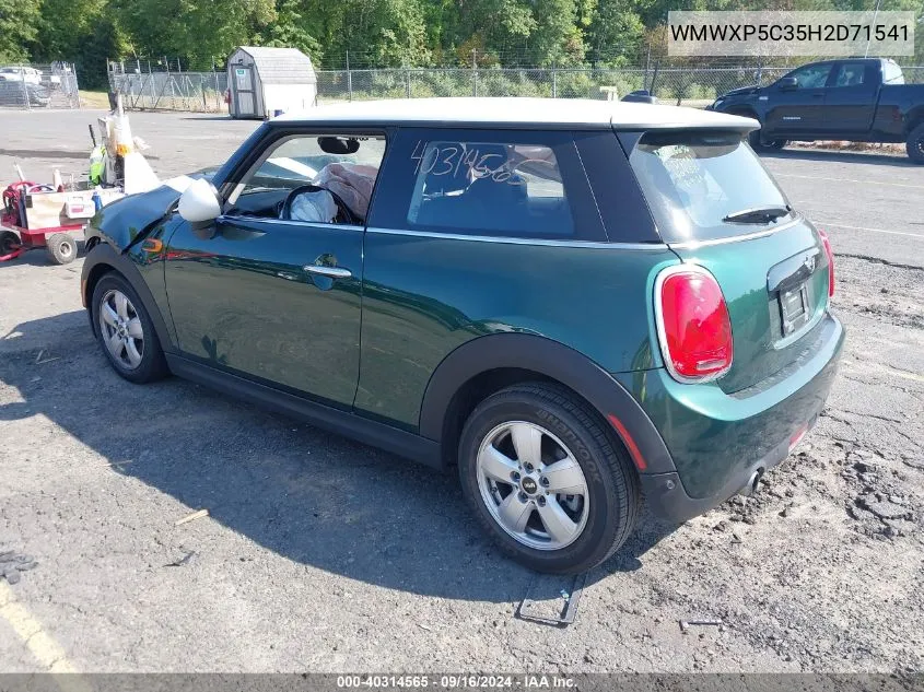 WMWXP5C35H2D71541 2017 Mini Hardtop Cooper