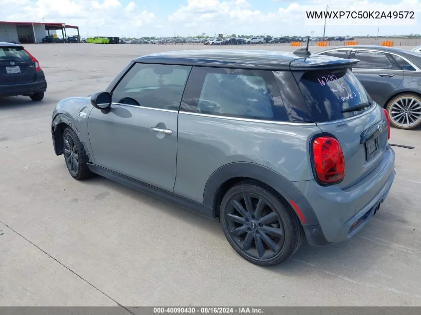 2019 Mini Hardtop Cooper S VIN: WMWXP7C50K2A49572 Lot: 40090430