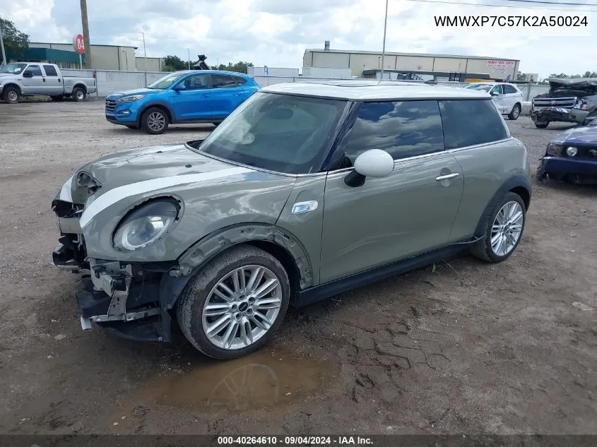 2019 Mini Hardtop Cooper S VIN: WMWXP7C57K2A50024 Lot: 40264610