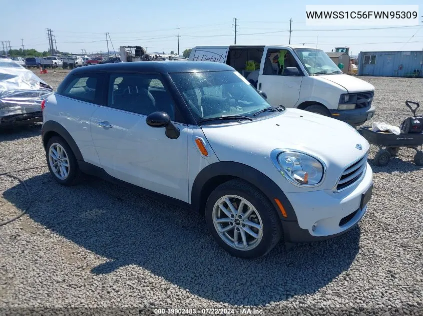 2015 Mini Paceman Cooper VIN: WMWSS1C56FWN95309 Lot: 39902483