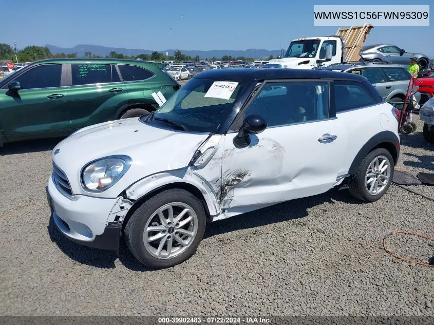 2015 Mini Paceman Cooper VIN: WMWSS1C56FWN95309 Lot: 39902483