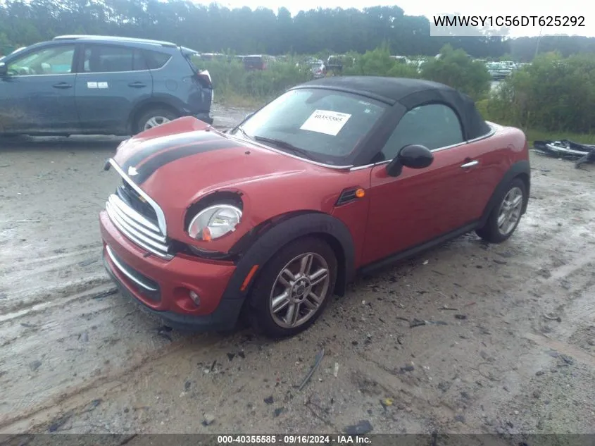 WMWSY1C56DT625292 2013 Mini Roadster Cooper