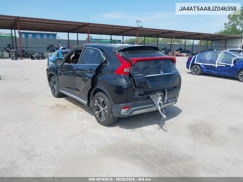 2018 Mitsubishi Eclipse Cross Se/Sel VIN: JA4AT5AA8JZ046358 Lot: 40143618