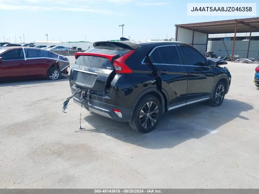 2018 Mitsubishi Eclipse Cross Se/Sel VIN: JA4AT5AA8JZ046358 Lot: 40143618