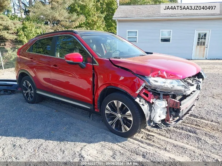 2018 Mitsubishi Eclipse Cross Se/Sel VIN: JA4AT5AA3JZ040497 Lot: 40237751