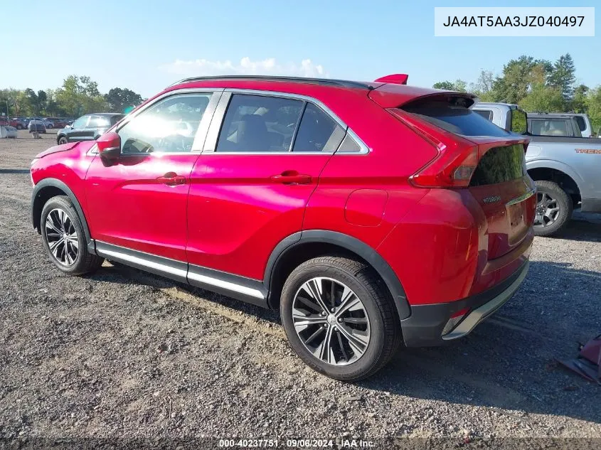 2018 Mitsubishi Eclipse Cross Se/Sel VIN: JA4AT5AA3JZ040497 Lot: 40237751