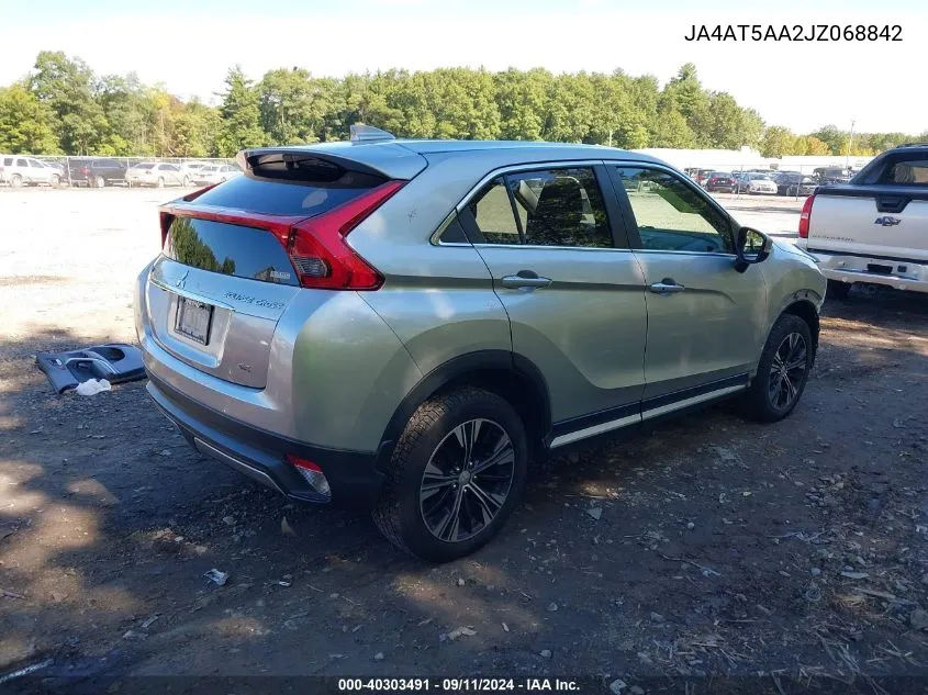 2018 Mitsubishi Eclipse Cross Se/Sel VIN: JA4AT5AA2JZ068842 Lot: 40303491