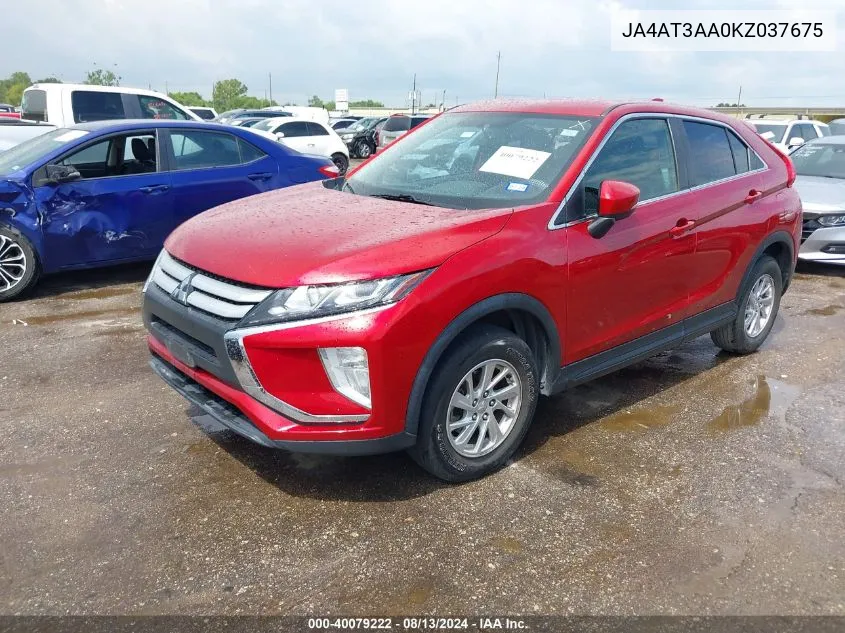 2019 Mitsubishi Eclipse Cross Es VIN: JA4AT3AA0KZ037675 Lot: 40079222