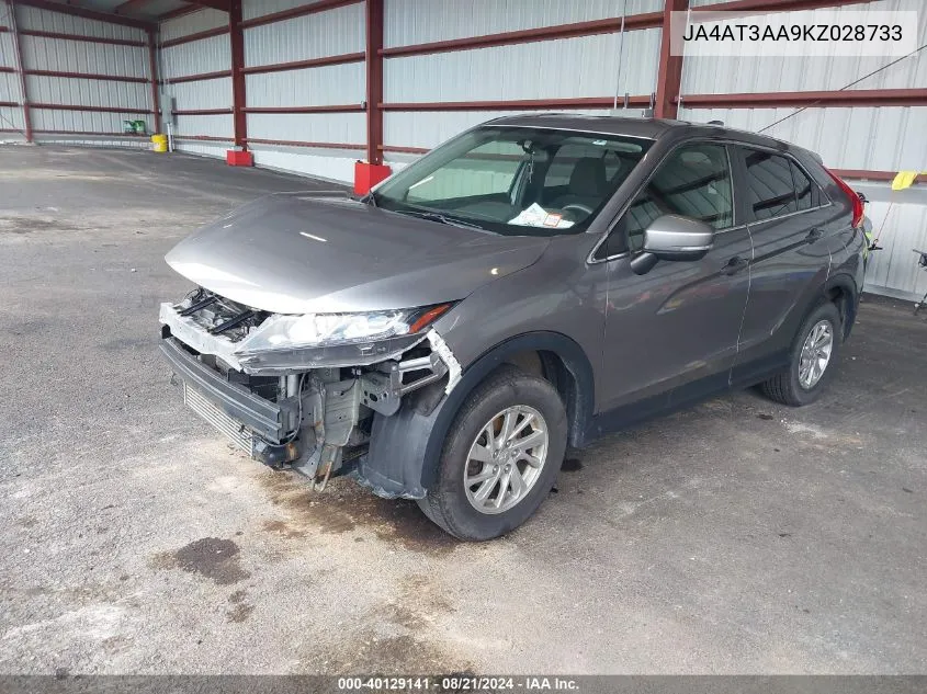 2019 Mitsubishi Eclipse Cross Es VIN: JA4AT3AA9KZ028733 Lot: 40129141