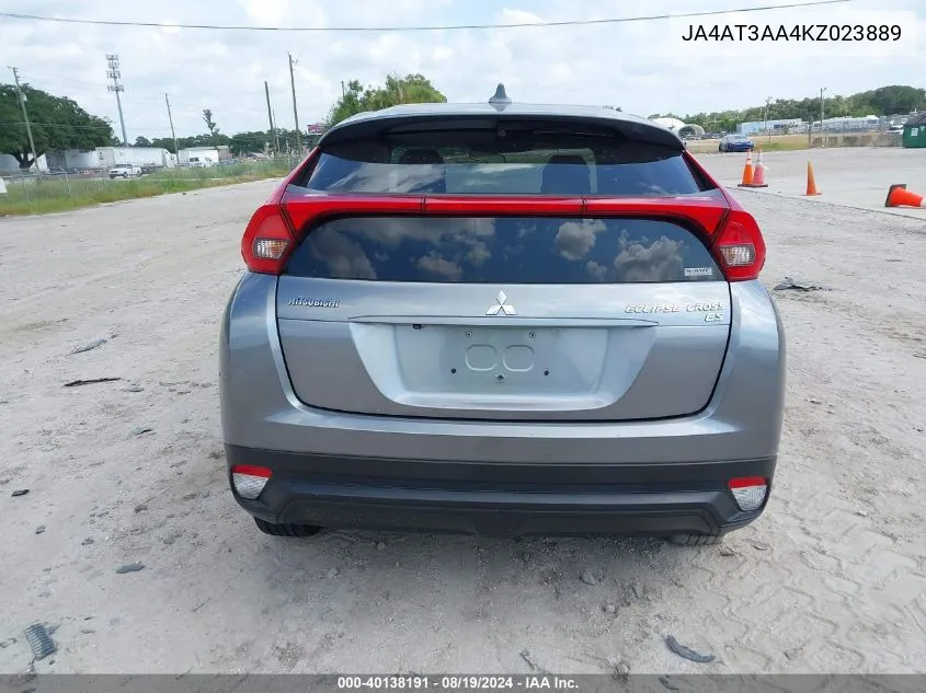 JA4AT3AA4KZ023889 2019 Mitsubishi Eclipse Cross Es