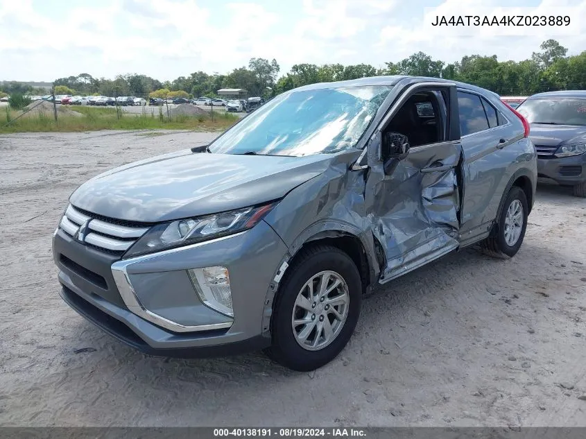 JA4AT3AA4KZ023889 2019 Mitsubishi Eclipse Cross Es