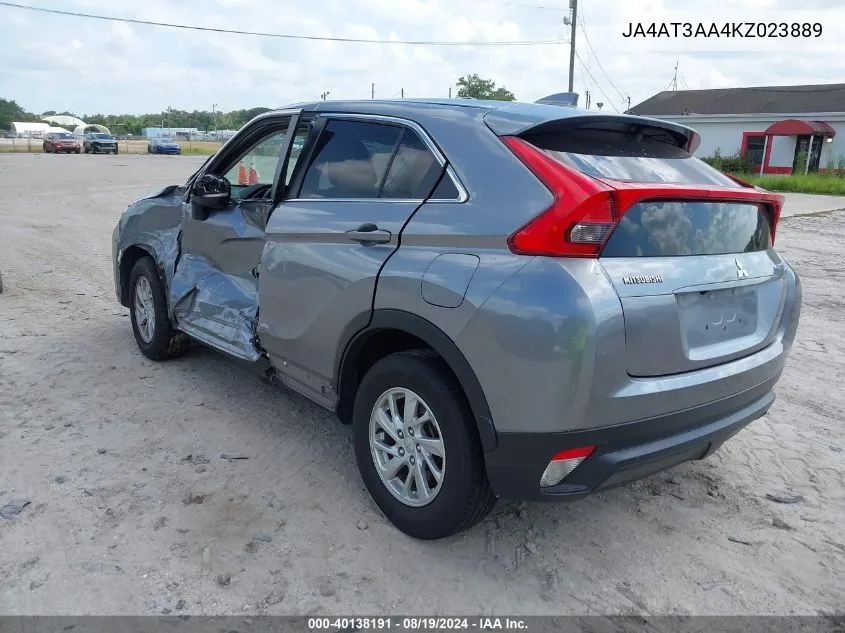 JA4AT3AA4KZ023889 2019 Mitsubishi Eclipse Cross Es