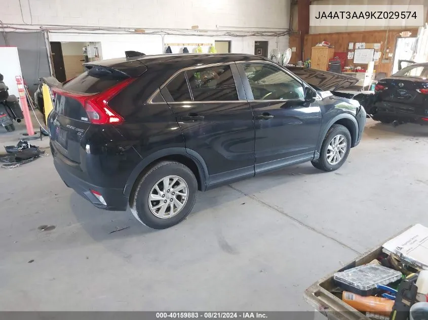 2019 Mitsubishi Eclipse Cross Es VIN: JA4AT3AA9KZ029574 Lot: 40159883