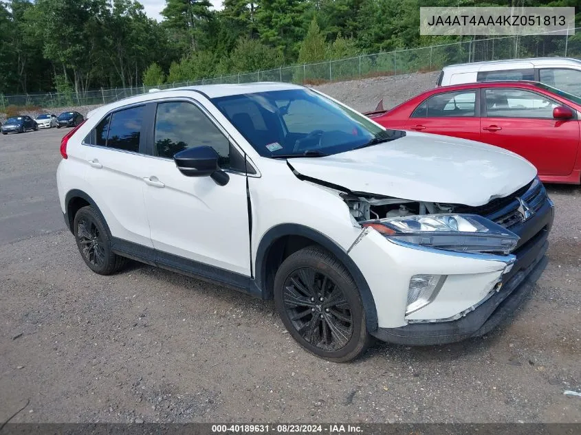 2019 Mitsubishi Eclipse Cross Le VIN: JA4AT4AA4KZ051813 Lot: 40189631