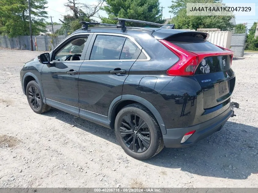 2019 Mitsubishi Eclipse Cross Le VIN: JA4AT4AA1KZ047329 Lot: 40206718