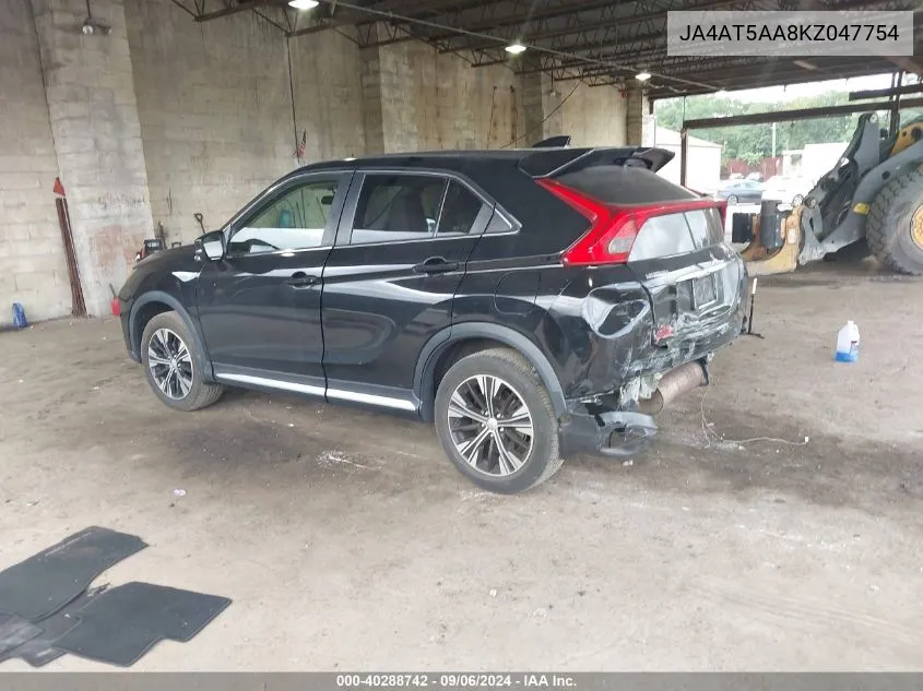 2019 Mitsubishi Eclipse Cross Se VIN: JA4AT5AA8KZ047754 Lot: 40288742