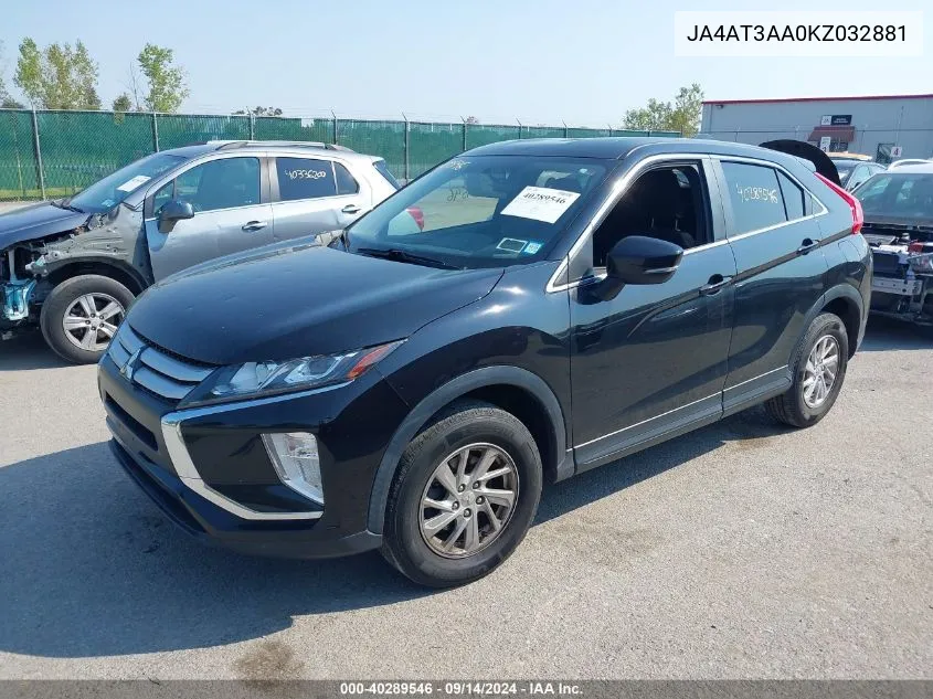 JA4AT3AA0KZ032881 2019 Mitsubishi Eclipse Cross Es