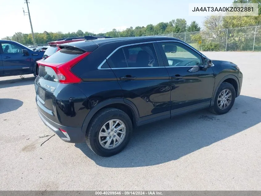 JA4AT3AA0KZ032881 2019 Mitsubishi Eclipse Cross Es