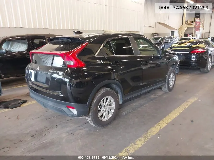 2019 Mitsubishi Eclipse Cross Es VIN: JA4AT3AA6KZ021299 Lot: 40315715