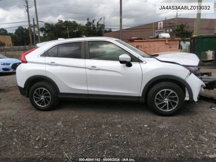 2020 Mitsubishi Eclipse Cross Es 1.5T VIN: JA4AS3AA8LZ013032 Lot: 40041143