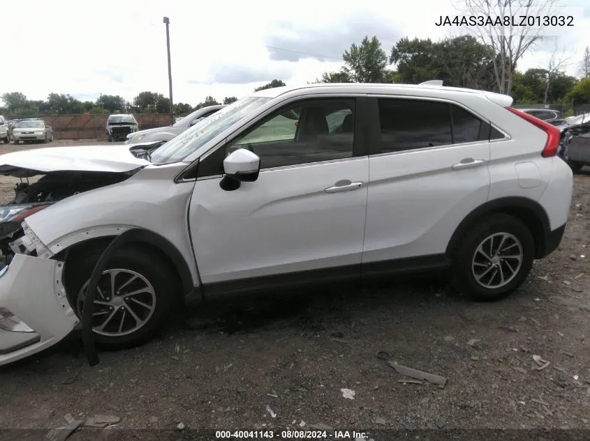 2020 Mitsubishi Eclipse Cross Es 1.5T VIN: JA4AS3AA8LZ013032 Lot: 40041143