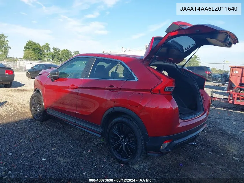 2020 Mitsubishi Eclipse Cross Sp 1.5T Awc VIN: JA4AT4AA6LZ011640 Lot: 40073698