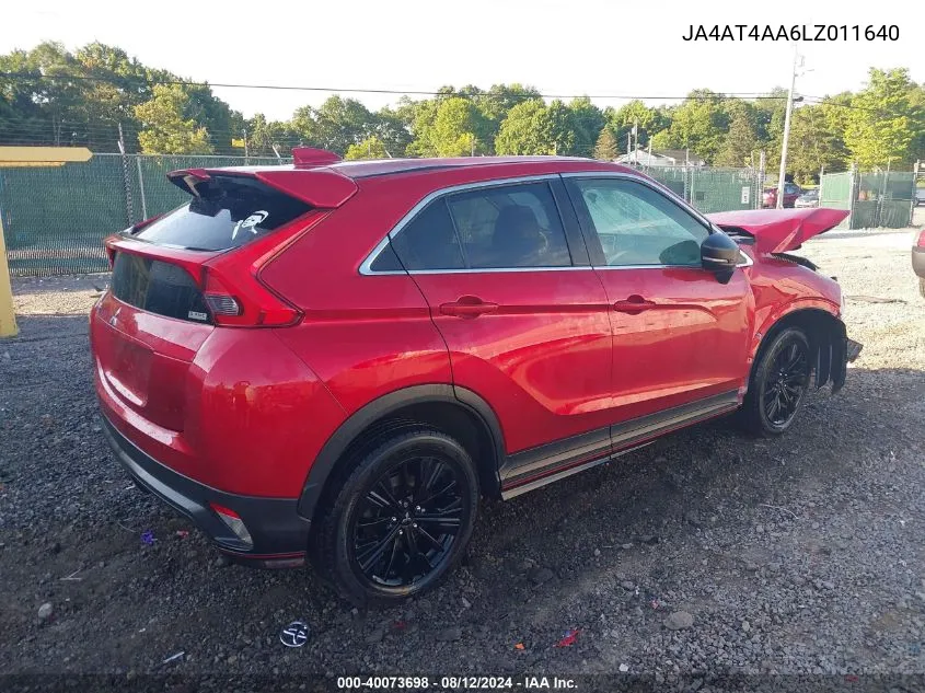 2020 Mitsubishi Eclipse Cross Sp 1.5T Awc VIN: JA4AT4AA6LZ011640 Lot: 40073698