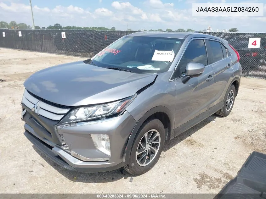 JA4AS3AA5LZ034260 2020 Mitsubishi Eclipse Cross Es 1.5T