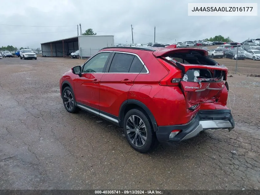 2020 Mitsubishi Eclipse Cross Se 1.5T VIN: JA4AS5AA0LZ016177 Lot: 40305741