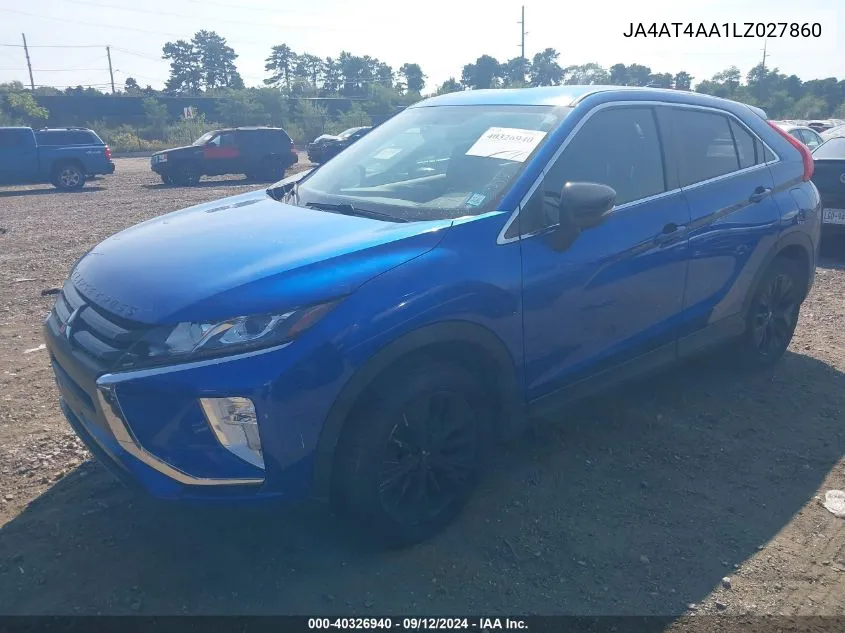 2020 Mitsubishi Eclipse Cross Le 1.5T Awc VIN: JA4AT4AA1LZ027860 Lot: 40326940