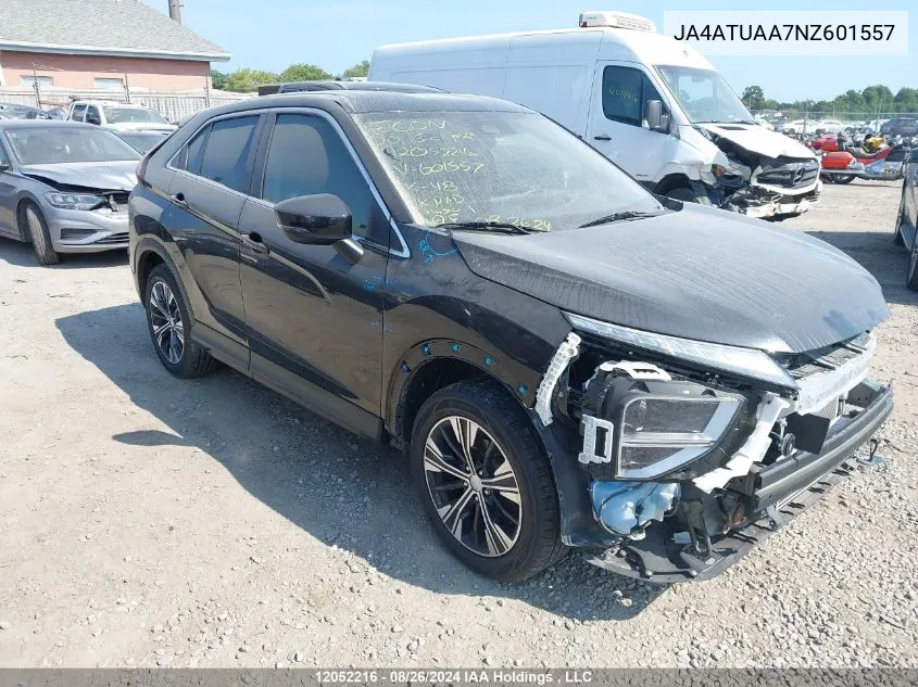 2022 Mitsubishi Eclipse Cross VIN: JA4ATUAA7NZ601557 Lot: 12052216