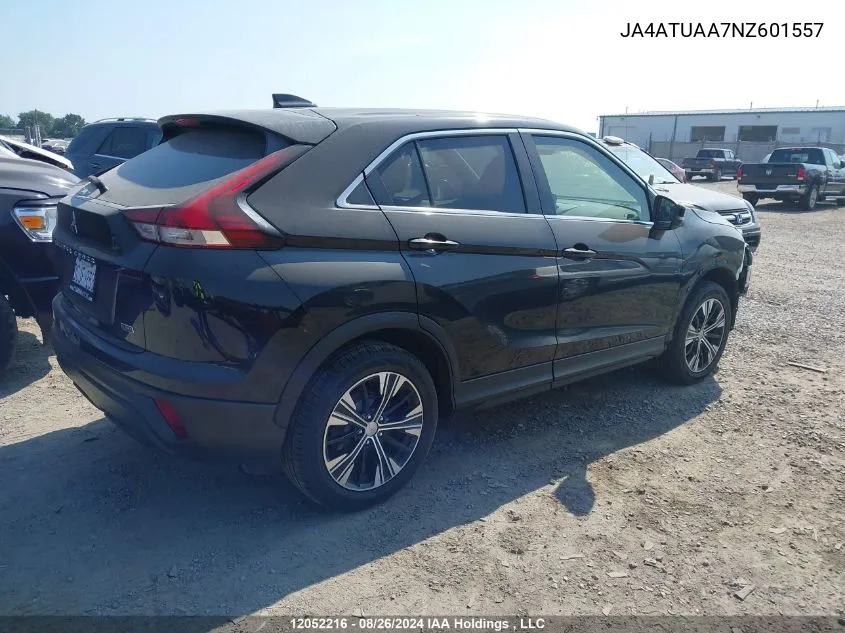 2022 Mitsubishi Eclipse Cross VIN: JA4ATUAA7NZ601557 Lot: 12052216