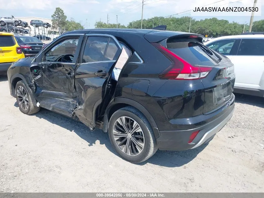 JA4ASWAA6NZ004530 2022 Mitsubishi Eclipse Cross Se/Se Special Edition/Sel/Sel Special Edition