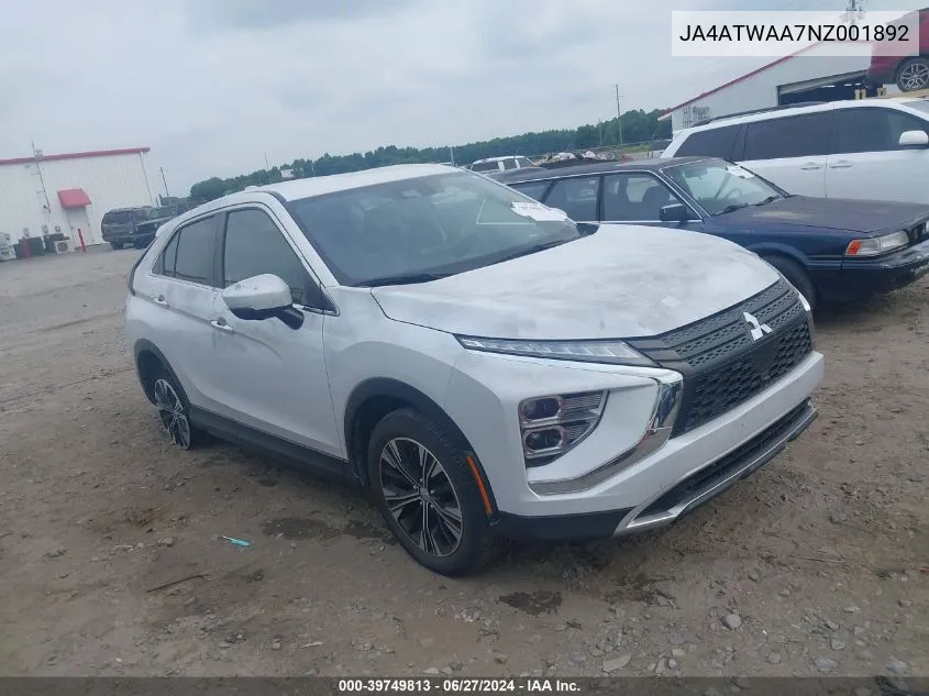 JA4ATWAA7NZ001892 2022 Mitsubishi Eclipse Cross Se S-Awc/Se Special Edition S-Awc/Sel S-Awc/Sel Special Edition S-Awc